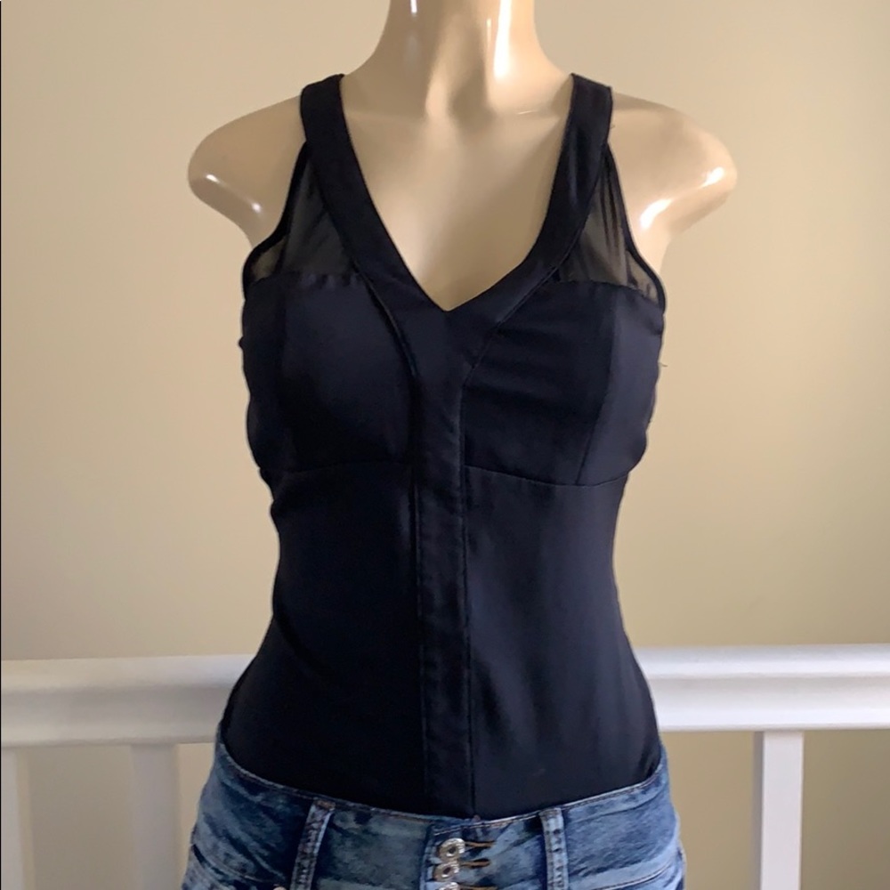 ANGL black bodysuit blouse size S